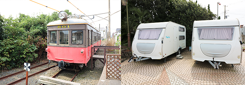 市役所と観音駅