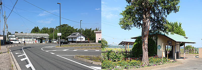 県立君津青葉高校生が利用する久留里駅