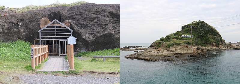 野島埼灯台と仁右衛門島