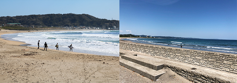 御宿海岸と七浦海岸