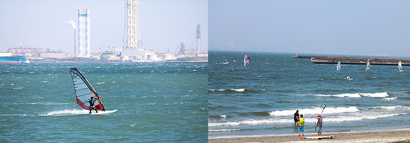 富津海岸と稲毛海岸